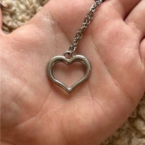 Vintage Silver Heart Necklace